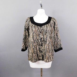 Covington Women Shirt‎ Brown Black M